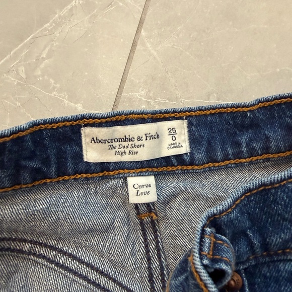 Abercrombie & Fitch Dark Blue Jean Shorts - Picture 2 of 2